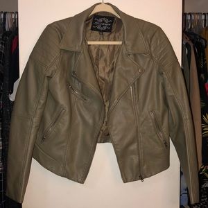 Women’s Cropped Moto Jacket
